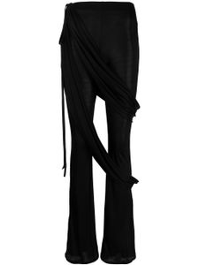 ANDREĀDAMO pantalon à taille haute - Noir