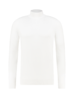 Pure White Essential Knit Mockneck - thumbnail