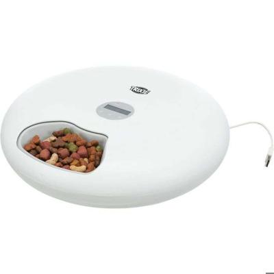 TRIXIE TX5+1 automatische voedseldispenser - 6 × 0,18L - ø 32 × 8 cm - Wit