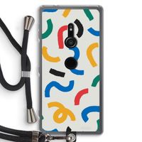 Illustratieve pop 2: Sony Xperia XZ2 Transparant Hoesje met koord