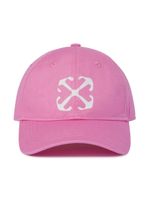 Off-White Kids casquette en coton à imprimé Arrow - Rose - thumbnail