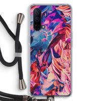 Pink Orchard: OnePlus Nord CE 5G Transparant Hoesje met koord