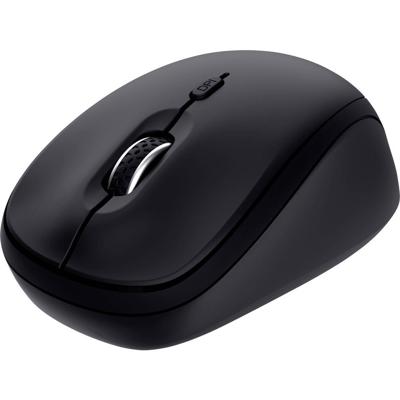 Trust YUKI MULTI-DEVICE WIRELESS MOUSE Muis Draadloos, Bluetooth, USB Zwart 3 Toetsen