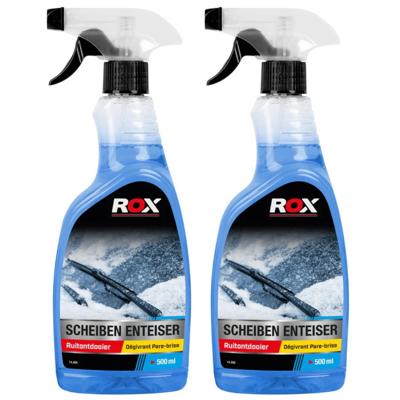 Ruitenontdooier spray - 2x - voor auto - 500 ml - antivries sprays - winter / vorst