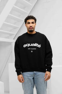 Equalité Celeste Oversized Sweater Heren Zwart - Maat S - Kleur: Zwart | Soccerfanshop