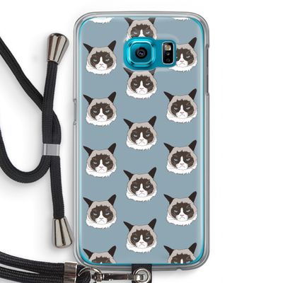 It's a Purrr Case: Samsung Galaxy S6 Transparant Hoesje met koord