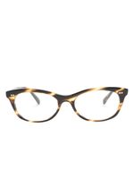 Oliver Peoples lunettes de soleil Dezerai à monture rectangulaire - Marron