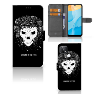 Telefoonhoesje met Naam OPPO A15 Skull Hair