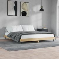 Bedframe zonder matras hout sonoma eikenkleurig 120x200 cm