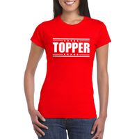 Topper t-shirt rood dames - thumbnail