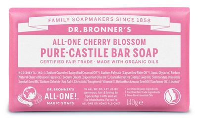 Dr Bronners Barsoap cherry blossom (140 gr)