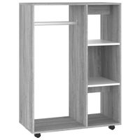 The Living Store Kledingkast - 80 x 40 x 110 cm - Bewerkt hout