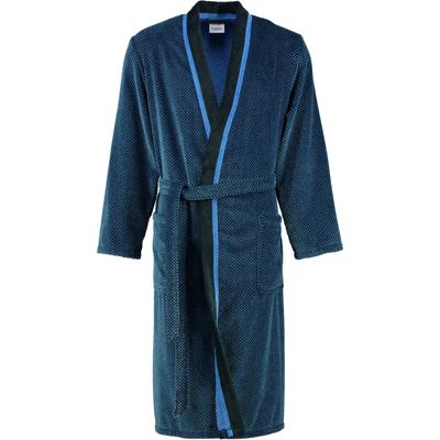 Cawö Cawö Heren Badjas 4839 Blau 52