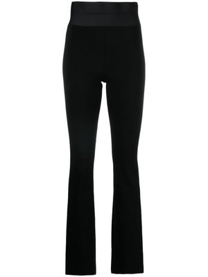 Alexander Wang pantalon à taille à logo - Noir