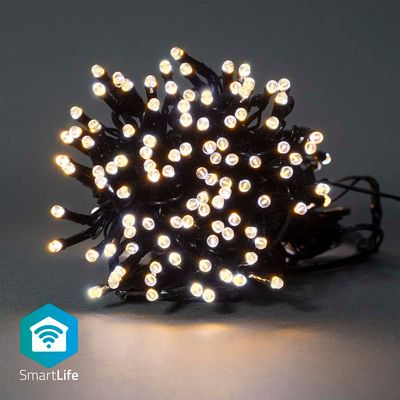 Nedis SmartLife Decoratieve LED | Wi-Fi | 200 LED&apos;s | 20 m | 1 stuks - WIFILX01W200 WIFILX01W200