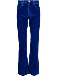 Marni pantalon évasé en serge - Bleu