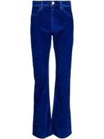 Marni pantalon évasé en serge - Bleu