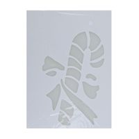 Kerst raamsjablonen/raamdecoratie zuurstok plaatjes 35 cm