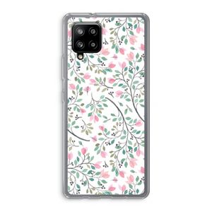 Sierlijke bloemen: Samsung Galaxy A42 5G Transparant Hoesje