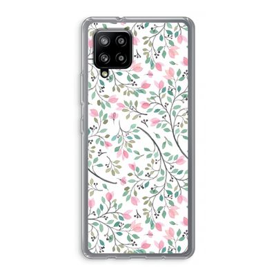 Sierlijke bloemen: Samsung Galaxy A42 5G Transparant Hoesje