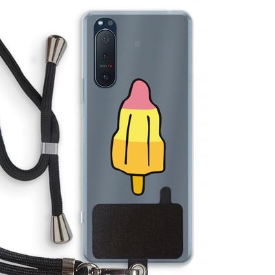 Raketijsje: Sony Xperia 5 II Transparant Hoesje met koord