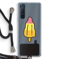 Raketijsje: Sony Xperia 5 II Transparant Hoesje met koord