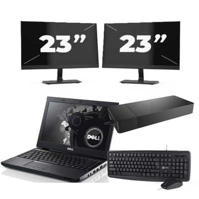Dell Precision 3350 - Intel Core i7-10e Generatie - 15 inch - 16GB RAM - 256GB SSD - Windows 11 + 2x 23 inch Monitor Dell Precision 3350 - Intel Core i7-10e Generatie - 15 inch - 16GB RAM - 256GB SSD - Windows 11 + 2x 23 inch Monitor