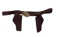 Holster dubbel met kogels