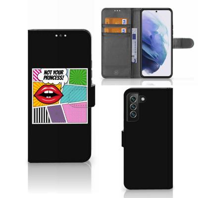 Samsung Galaxy S22 Plus | Wallet Case | met Pasjes | Popart Princess Samsung Galaxy S22 Plus | Wallet Case | met Pasjes | Popart Princess