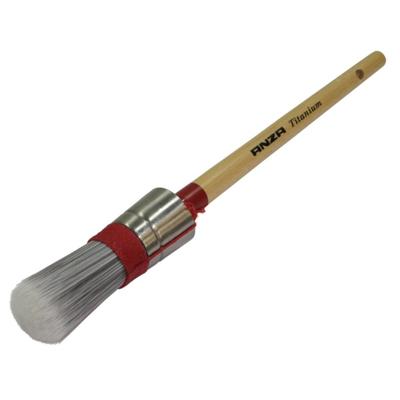 ANZA Titanium verfkwast rond voor synthetische lak - maat 14 / 26 mm