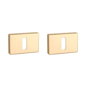 Aprile Prestige Rechthoekig Sleutelrozet 50x33x7mm gepolijst goud PVD Rozetten