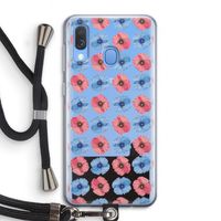 Klaproosjes: Samsung Galaxy A40 Transparant Hoesje met koord
