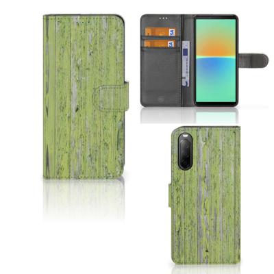 Sony Xperia 10 IV | Book Style Case | Green Wood