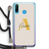 Amber Script: Huawei P30 Lite Transparant Hoesje met koord