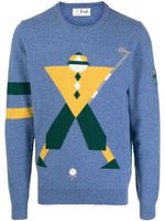 Pringle of Scotland pull Geometric George Golf - Bleu