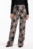 Studio Anneloes Marilon Flower Trousers 12450 Broek 9022 Black/latte