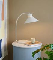 Kleine witte tafellamp Nordlux Dial met schakelaar en E27 fitting 2213385001