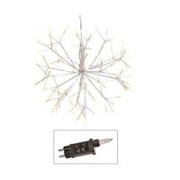 Verlichte vuurwerk bol/lichtbollen - hangdecoratie - 40 cm - 96 leds - kerstverlichting figuur - thumbnail
