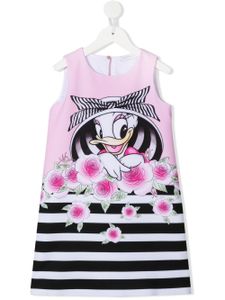 Monnalisa robe Daisy Duck à design sans manches - Rose