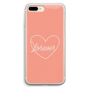 Forever heart: iPhone 7 Plus Transparant Hoesje