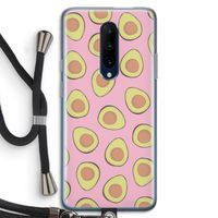 Dancing avocados: OnePlus 7 Pro Transparant Hoesje met koord