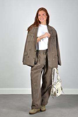 Marant Etoile broek Nadine PA0634FA-D1G04E dark bronze Marant Etoile broek Nadine PA0634FA-D1G04E dark bronze