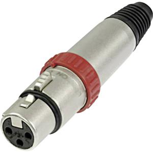 Neutrik NC3FXS XLR-connector Bus, recht Aantal polen: 3 Zilver 1 stuk(s)