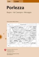 Wandelkaart - Topografische kaart 1334 Porlezza | Swisstopo - thumbnail