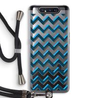 Onderbroken lijn: Samsung Galaxy A80 Transparant Hoesje met koord