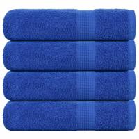 VidaXL Douchehanddoeken frogn 4 st 70x140 cm 360 g/m² blauw