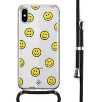 iPhone X/XS hoesje met koord - Smileys