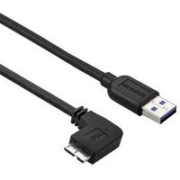 StarTech.com Slanke Micro USB 3.0 kabel haaks naar links 50cm - thumbnail