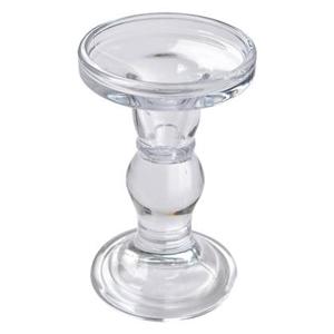 Clayre & Eef Kandelaar Ø 8x14 cm Transparant Glas