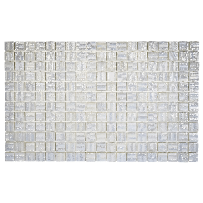 The Mosaic Factory Valencia Mozaiek Tegel Vierkant - 3D Icy Pearl Glas Recycled 328x518 mm
